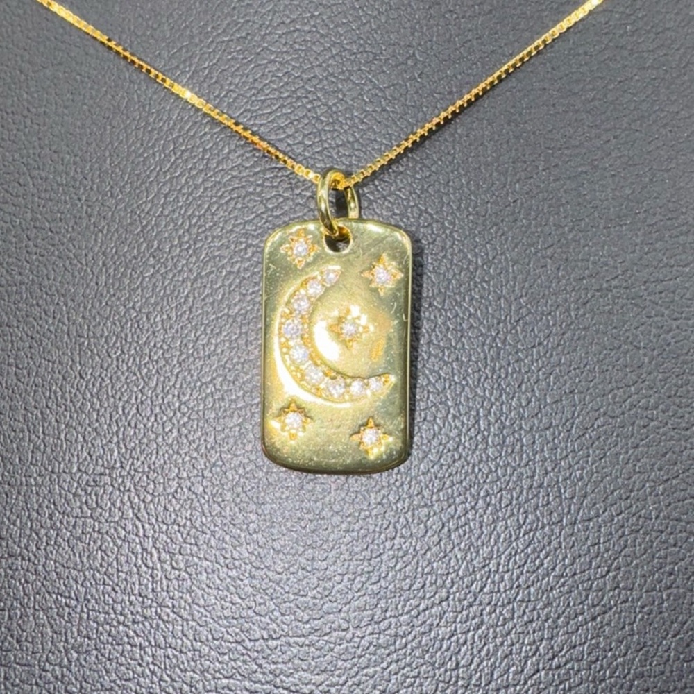 18k Celestial Pendant - Picture 3 of 7